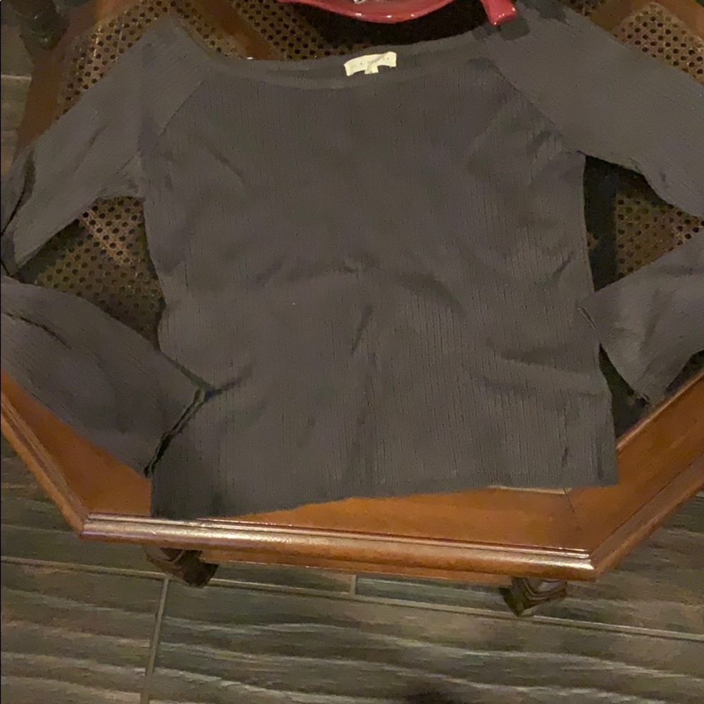 Dark green off the shoulder long sleeve
